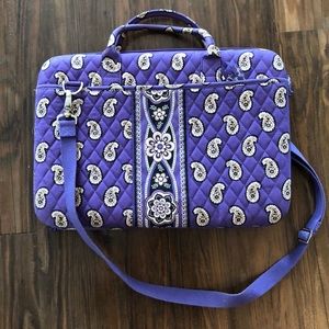 Purple patterned Vera Bradley computer case